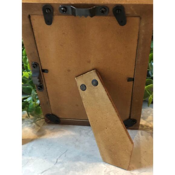 Vintage 2 Art Deco Frames Wood 5x7(4x6) Variegated Blues plexi Tiles Plex Glass - Picture 7 of 8